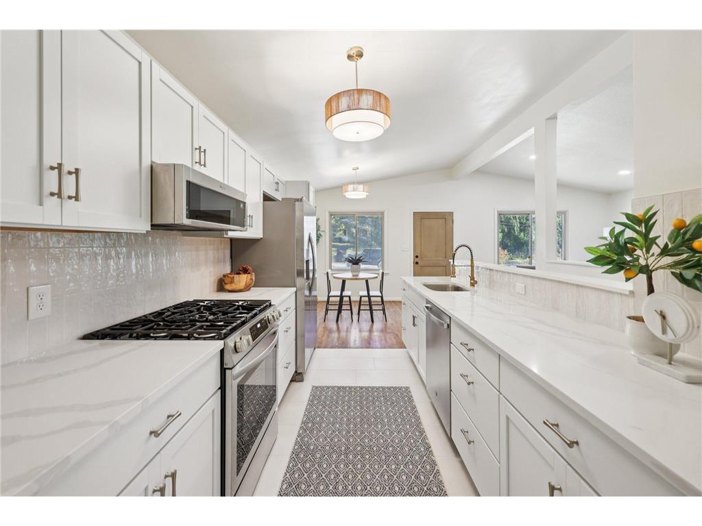 Renovated galley kitchen
